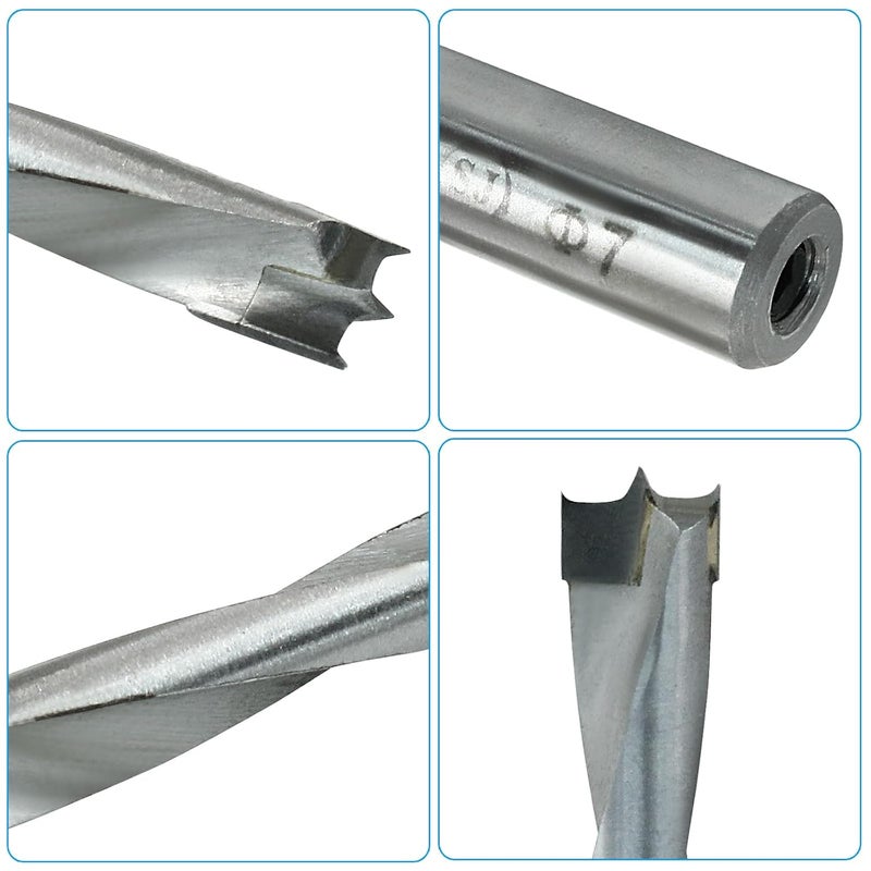Bivethoi Brad Point Drill Bits for Wood Right Turning Carbide for Woodworking Carpentry Drilling Tool (7mm x 68mm) - Image 4